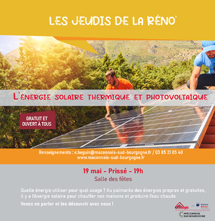 Les Jeudis de la Réno - Alléger sa facture d'électricité avec l'énergie solaire thermique et photovoltaïque