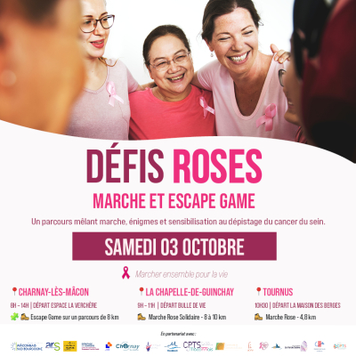 Défis Roses 2026 : Marche & Escape Game